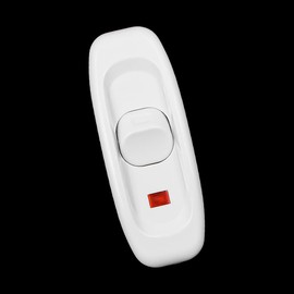 ANCLLO 2Pcs Inline Switch Low Profile Torpedo 10A Feed Through Switch Rocker Switch AC 250V