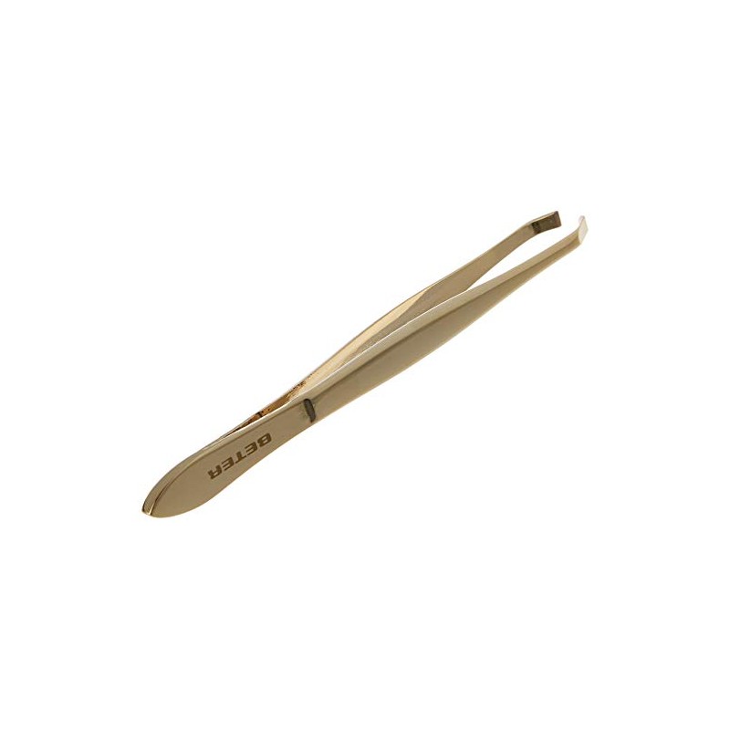 Beter - Crab tip eyebrow tweezers, stainless steel.