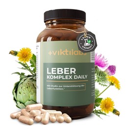 Liver Complex Daily - 90 Capsules | With Milk Thistle, Artichoke, Dandelion, Choline | Laboratory Tested | No Additives & Vegan | Milk Thistle Capsule High Dose