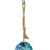 Sunnydaze Natural Melody Wind Bell - Painted Glass Wind Chime