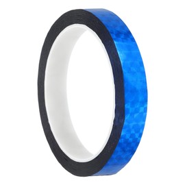 PATIKIL Prism Tape 0.6 Inch x 55 Yards, 1 Pack Holographic Metalized Reflective Self Adhesive for DIY Art Craft Wrapping Wall Decoration, Blue