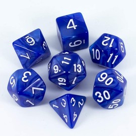 BOBOZHONG Polyhedral Dice,7PCS Layered Polyhedral D&D Dice,for Dungeons and Dragons RPG MTG Table Games(Black)