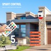 Solar Outdoor Motion Sensor Alarm, Waterproof Solar Strobe Siren Alarm