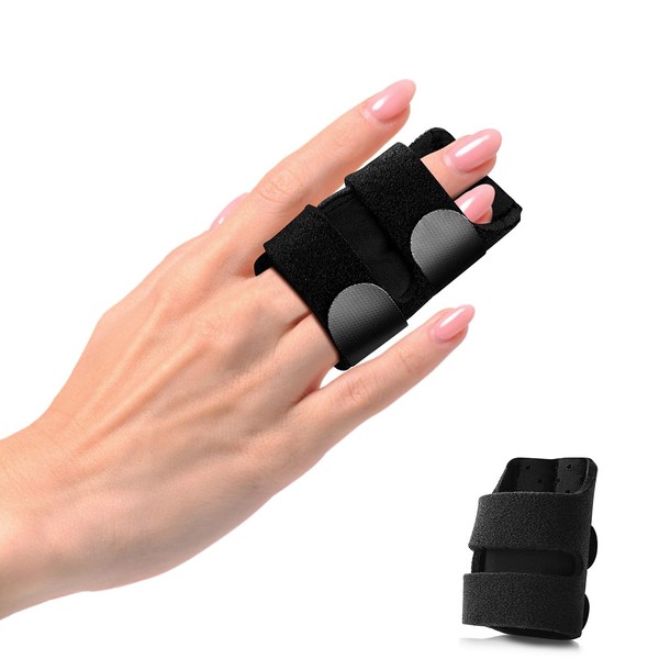 VerteLife 2 Piece Finger Splints Upgraded Trigger Finger Brace Breathable
