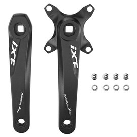 CYSKY Bike Crank Arm Set 170mm, 104/64 BCD, Square Hole Bike Crankset with Chainring Bolts, for Mountain Bike, Road Bike, City Bike, Folding Bike, Ebike
