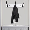 mapeoes 2 Pack Wood Coat Rack Wall Mount with 3