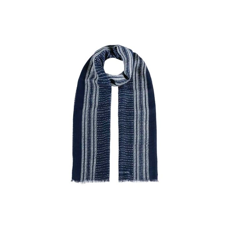 Stetson Verio Wool Scarf Striped Detail Women and Men Spring,