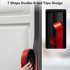 Elvone T-Shaped Door Draft Stopper, 1.97 in x 20 Ft