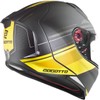 Bogotto FF110 Cinder Helmet (Black Matt/Yellow, L)