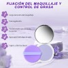 Base Maquillaje Polvo Compacto Matte Con Espejo Lavanda