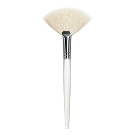 APPEARUS Natural Goat Hair Facial Mask Fan Brush - Soft, Gentle & Professional for Foaming, Exfoliating & Skincare Application (Large)
