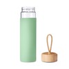Yomious 20 Oz Borosilicate Glass Water Bottles with Silicone Sleeve