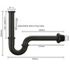 Orhemus Brass P Trap, 1 1/4 Bathroom Basin Sink Waste