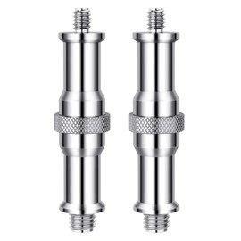 Pack of 2 Threaded Stand, Spigot Bolt, Adapter Pin Plug, Threaded Bolt, Thread Stand, Light Stand Accessories, Camera Tripod Mount, Screw Light Screw Adapter
