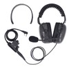 Overhead Walkie Talkie Headphones, Foldable Noise Cancelling Headset with Push