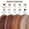 FXAAGFH 30% Real Wood Fiber 3D Printer Filament Bundle, 3