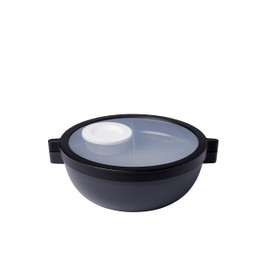 Mepal - Bento lunch bowl Vita - Multi-Compartment - Extra bowl with lid, dressing container & tray - Bento box - Salad lunch box - Nordic black