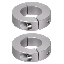 QUARKZMAN 2 Pieces Split Adjustment Rings 30 mm Bore 55 mm AD 15 mm Wide Aluminium Alloy Depth Stop Rings for Wheel Wheelbarrow Axle Gear Units Machine Tool Industrial Anodizing