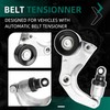 Riyhch 90K-39077 Complete Tensioner Pulley Assembly with 2 Serpentine Belts