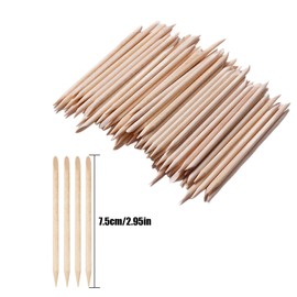 Kingsie Orange Wood Sticks 100 Count Sweetskin Pushers Sweet Skin Nail Art