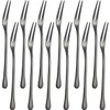 Mini Fruit Forks Stainless Steel Set of 12 Dessert Salad