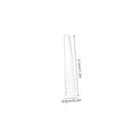 Outanaya 50Pcs Transparent Tweezers Caps for Eyelash Extension Non Slip Protective Covers for Stainless Steel Lash Tweezers Compact and Portable Eyelash Grafting Tool Sleeves Easy to Use