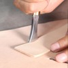 SiiRo 1.5mm Leather Edge Creaser, Stainless Steel Leather Edge Tool
