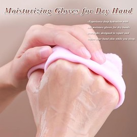 Guantes Hidratantes De Gel Para Manos Secas, Con Pantalla Táctil, Hidratantes Y Suavizantes De Manos Durante La Noche Forro De Gel Para Reparar Y Suav