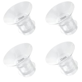 Insertos de brida de 19 mm 21 mm para Medela, Spectra 24 mm escudos/bridas, compatible con TSRETE, CPPSLEE, Momcozy S9/S9Pro/S12/S12Pro, reduce el túnel de pezón de 24 mm hasta 4 piezas