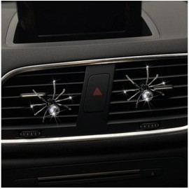 Black Bling Spider Car Air Fresheners Vent Clips,Cute Lovely Spider Car Air Vent Clips Funny Diamond Car Diffuser Vent Clip Car Decoration Car Interior Decor Car Accessories,Interior Accessories
