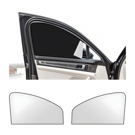 NYTKL 2PCS Car Window Shades, Magnetic Front Window Cover UV Protection Blackout Privacy Curtains, Automotive Light Blocking Sunshades for Breastfeeding Sleeping Camping Napping