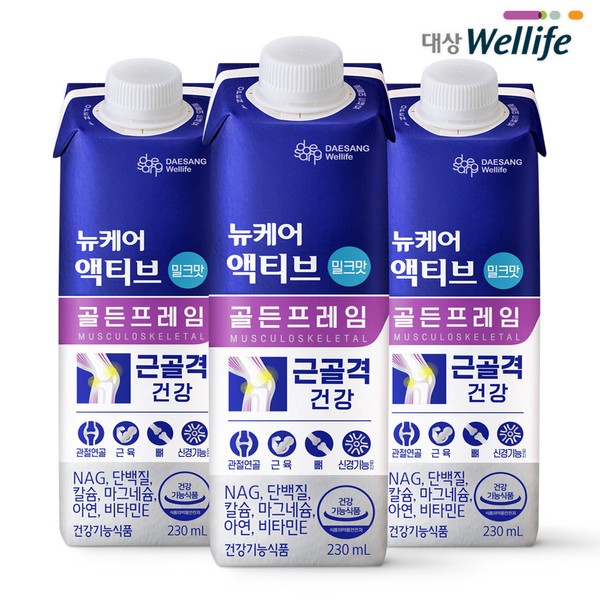 New Care Target New Care Active Golden Frame Milk Flavor 48 Pack / 뉴케어 대상 뉴케어 액티브 골든프레임 밀크맛 48팩