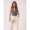 Happy Cherry Women's Plain Suit Vest Button Under V-Neck Vest