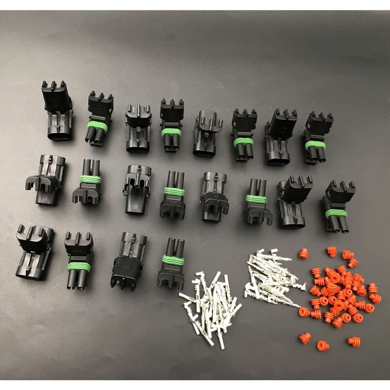 10 Pack 14-16 AWG Gauge 2 Pin Position Terminal Weather