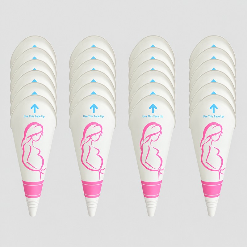 24-Pack Disposable Female Urination Funnels for Standing Use – Foldable