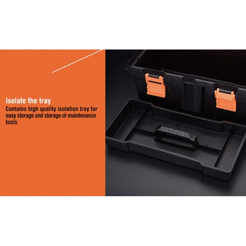 Edward Tools Heavy Duty Plastic Tool Box 14” - Small