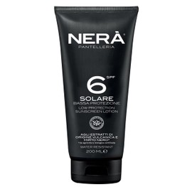 NERA Pantelleria SPF 6 Water Resistant Sunscreen Lotion: Low Protection 200ML Lotion with UVA & UVB Filters for Dehydration and Aging Prevention, Men and Women