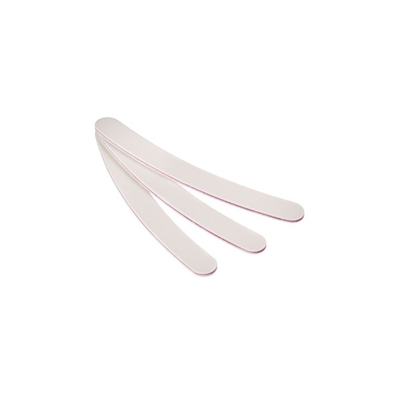 Professional Nail Files 100 180 Curved White Fine & Coarse
