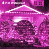 JMEXSUSS 200 LED Pink Net Lights Outdoor, 8 Modes 9.8ft