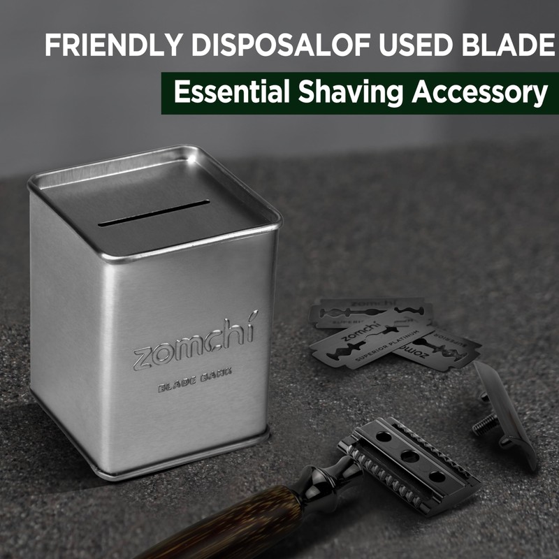 ZOMCHI Razor Blade Bench for Storage of Safety Razor Blades,