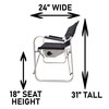 Voyager Tools Short Wide Body Chair Folding Light Weight Aluminum