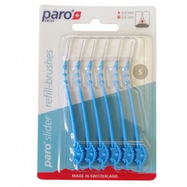 Paro Slider Refill Brushes with 2.5 mm Brush 0.4mm Wire and 0.8 Passage Hole Diameter | Small | Blue 1032 | Pack of 6…