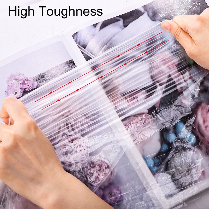 Okllen 100 Pack Disposable Plastic Sheeting for Body Wrap, Sauna