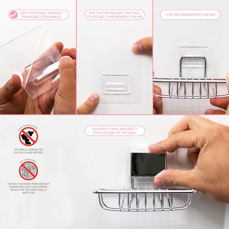 Compactor Soap Dish, Iron, Black, 11.5 x 9.5 x 10cm