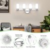 Aipsun 4 Lights Bathroom Light Fixture Chrome Vanity Lights Up
