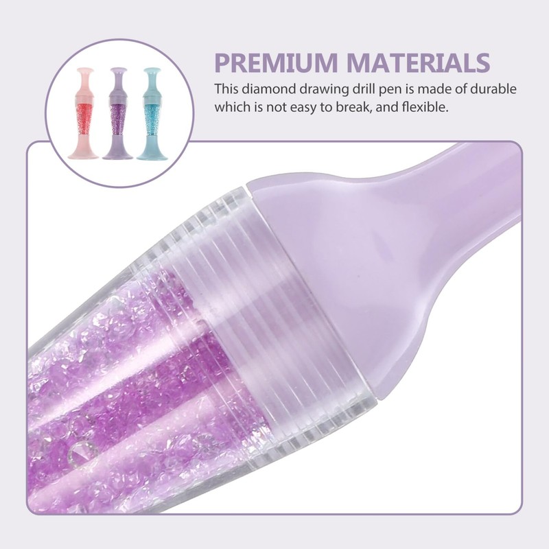 NUOBESTY 3pcs Vase Shape Drill Pen Flower Pot Shaped Standable