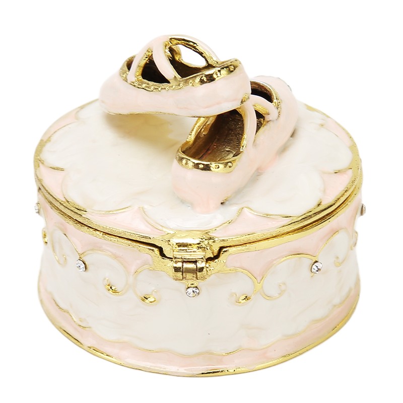 Jeweled Ballet Shoes Trinket Boxes Exquisite Compact Decorative Trinkets Jewelry