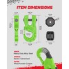 AMBULL Tow Winch Hook with Cable Stopper, 10T Winch Hook,