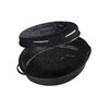 Granite Ware 18" Oval Roaster with Cover, Large Non-Stick Porcelain