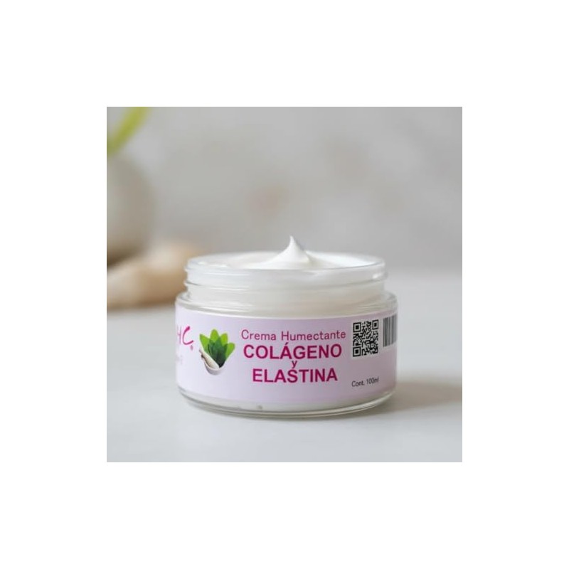 Crema Humectante Antiedad Con Colágeno Y Elastina 100ml Todo Tipo